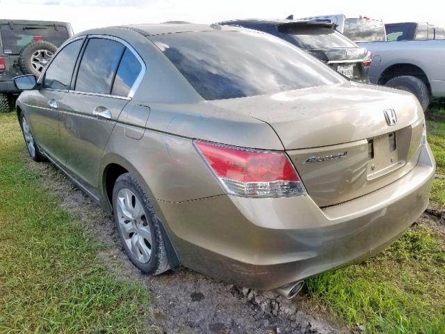 1HGCP3F81AA023162 - 2010 HONDA ACCORD EXL GOLD photo 3