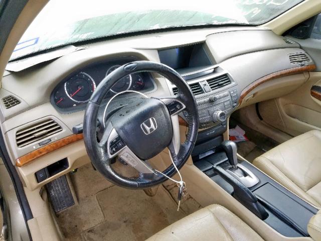 1HGCP3F81AA023162 - 2010 HONDA ACCORD EXL GOLD photo 9