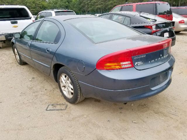2B3AD46R52H173020 - 2002 DODGE INTREPID S 蓝色 照片 3