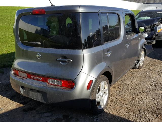 JN8AZ2KR0BT212064 - 2011 NISSAN CUBE BASE GRAY photo 4