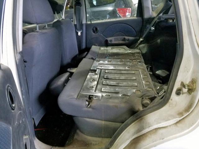 KL1TD66666B590077 - 2006 CHEVROLET AVEO BASE თეთრი ფოტო 6