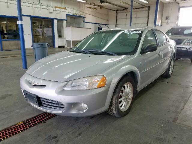 1C3EL56R22N238636 - 2002 CHRYSLER SEBRING LX SILVER photo 2