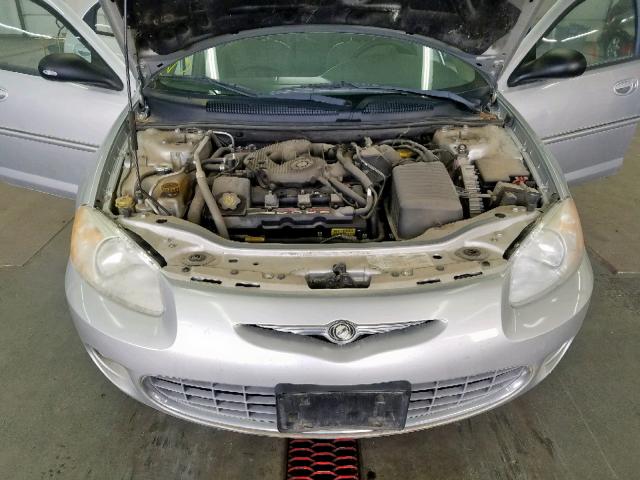 1C3EL56R22N238636 - 2002 CHRYSLER SEBRING LX SILVER photo 7