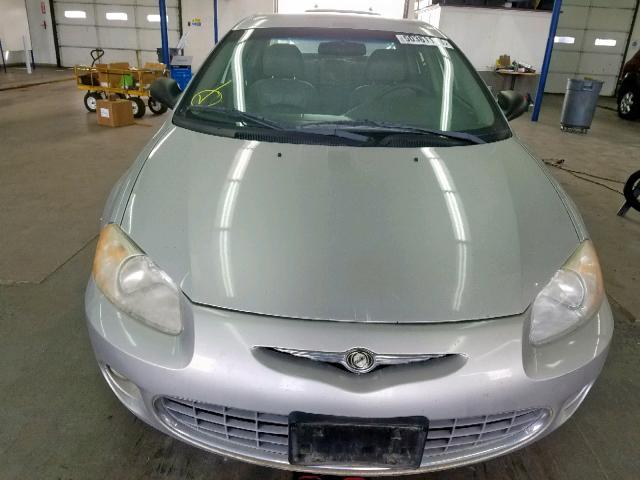 1C3EL56R22N238636 - 2002 CHRYSLER SEBRING LX SILVER photo 9