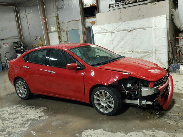 1C3CDFCH6DD284159 - 2013 DODGE DART LIMIT RED photo 9