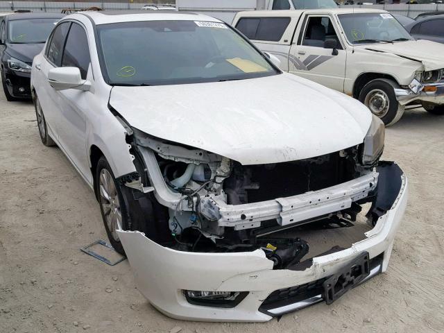 1HGCR2F8XDA017661 - 2013 HONDA ACCORD EXL WHITE photo 1