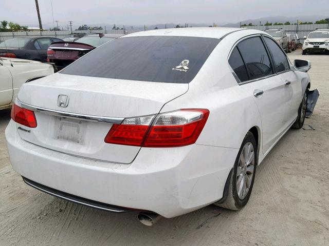 1HGCR2F8XDA017661 - 2013 HONDA ACCORD EXL WHITE photo 4