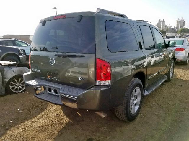 5N1AA08A85N732848 - 2005 NISSAN ARMADA SE GREEN photo 4