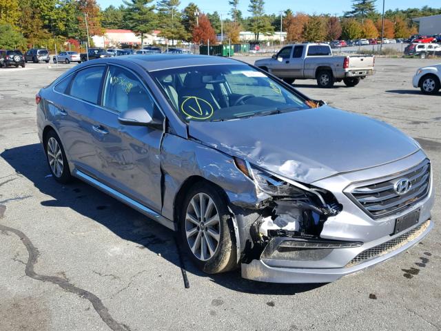 5NPE34AF9HH467052 - 2017 HYUNDAI SONATA SPO SILVER photo 1