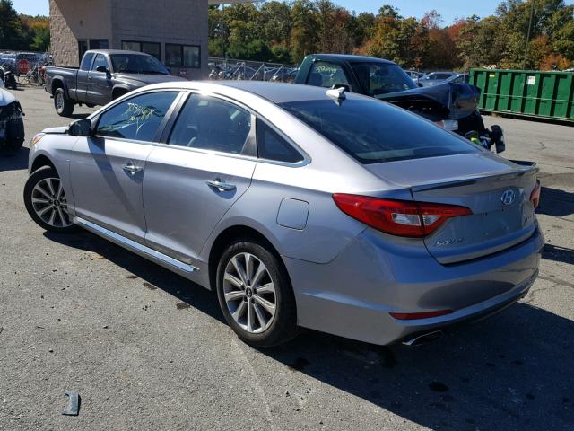 5NPE34AF9HH467052 - 2017 HYUNDAI SONATA SPO SILVER photo 3