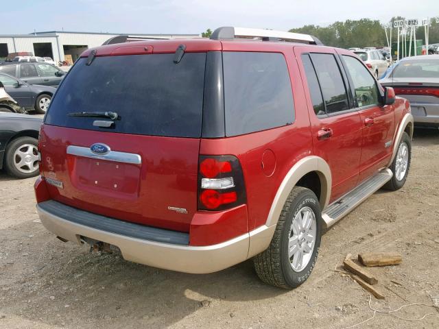 1FMEU74E16UB31833 - 2006 FORD EXPLORER E RED photo 4