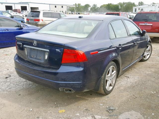 19UUA662X6A051035 - 2006 ACURA 3.2TL BLUE photo 4