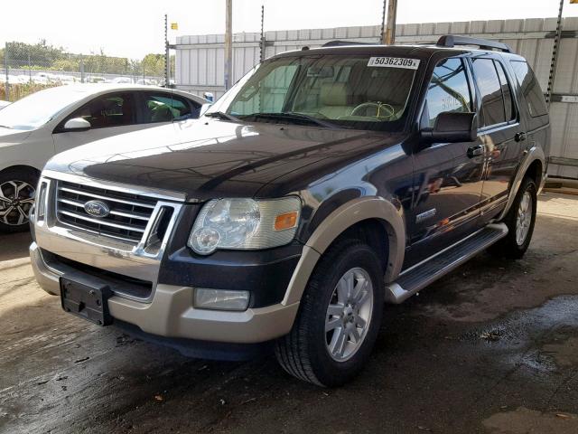 1FMEU64E07UB40793 - 2007 FORD EXPLORER E BLUE photo 2