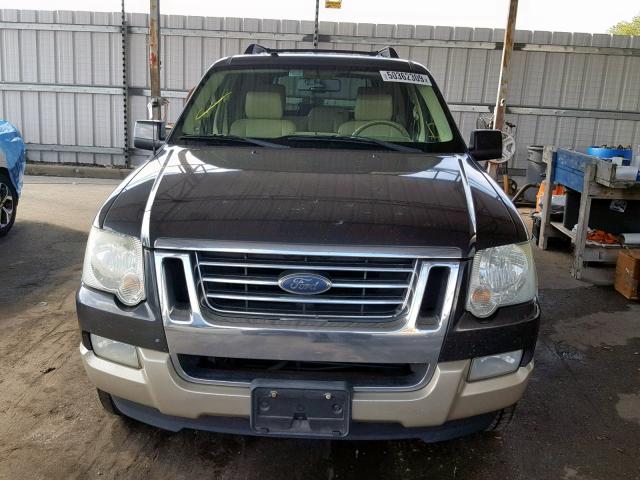 1FMEU64E07UB40793 - 2007 FORD EXPLORER E BLUE photo 9