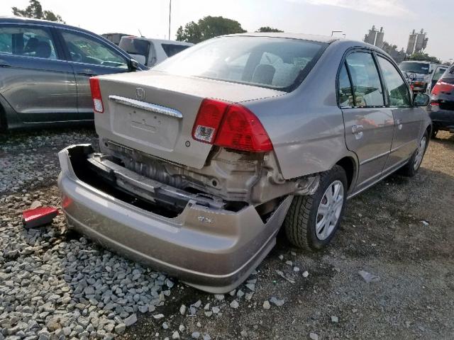 2HGES26863H503705 - 2003 HONDA CIVIC EX SILVER photo 4