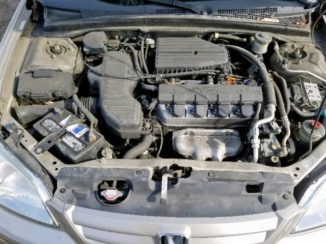 2HGES26863H503705 - 2003 HONDA CIVIC EX SILVER photo 7