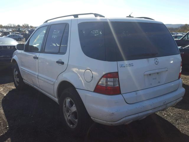 4JGAB54E53A372879 - 2003 MERCEDES-BENZ ML 320 WHITE photo 3