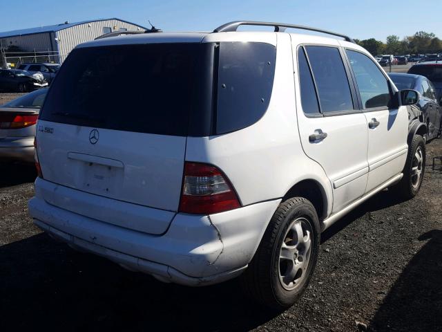 4JGAB54E53A372879 - 2003 MERCEDES-BENZ ML 320 WHITE photo 4