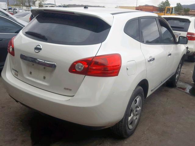 JN8AS5MV4BW258513 - 2011 NISSAN ROGUE S WHITE photo 4