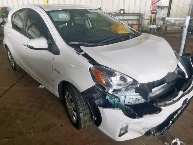 JTDKDTB31F1111861 - 2015 TOYOTA PRIUS C WHITE photo 1