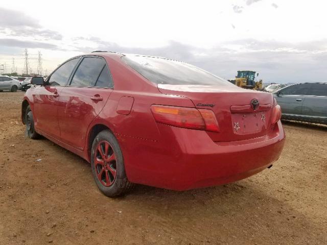 4T1BE46K17U123735 - 2007 TOYOTA CAMRY NEW RED photo 3