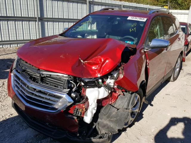 2GNAXMEV9J6238005 - 2018 CHEVROLET EQUINOX PR RED photo 2