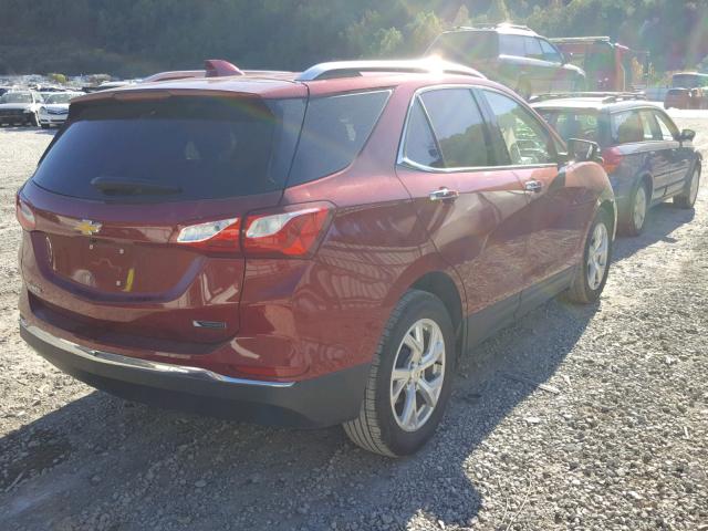 2GNAXMEV9J6238005 - 2018 CHEVROLET EQUINOX PR RED photo 4