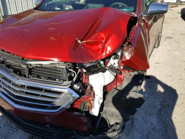 2GNAXMEV9J6238005 - 2018 CHEVROLET EQUINOX PR RED photo 9