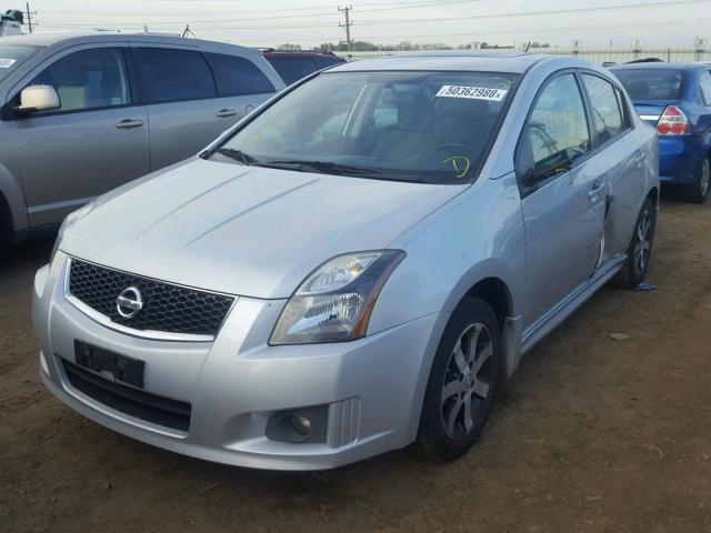 3N1AB6AP3CL775318 - 2012 NISSAN SENTRA 2.0 SILVER photo 2