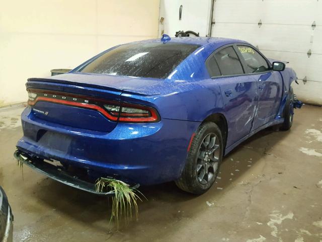 2C3CDXJGXJH330560 - 2018 DODGE CHARGER GT BLUE photo 4