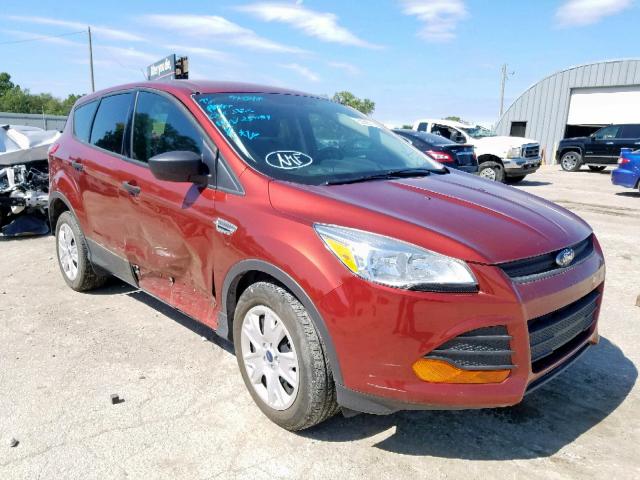 1FMCU0F70EUD80166 - 2014 FORD ESCAPE S ORANGE photo 1