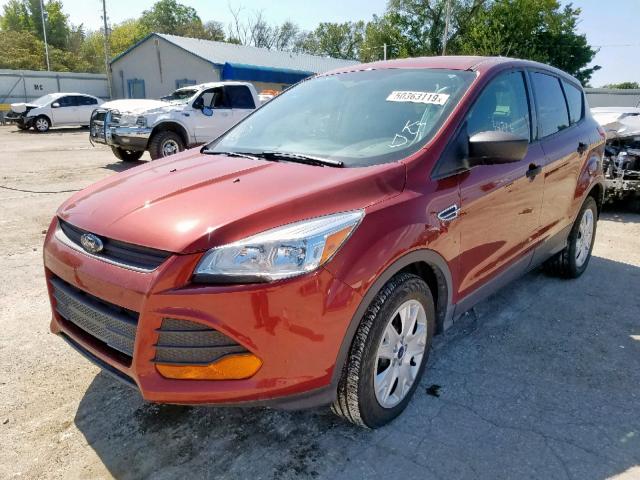 1FMCU0F70EUD80166 - 2014 FORD ESCAPE S ORANGE photo 2