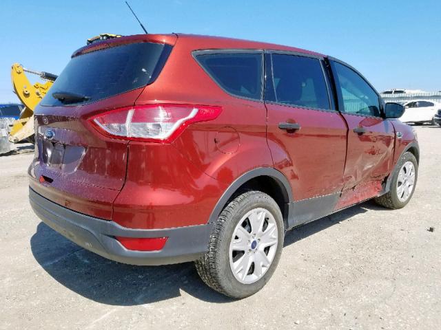 1FMCU0F70EUD80166 - 2014 FORD ESCAPE S ORANGE photo 4