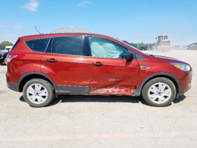 1FMCU0F70EUD80166 - 2014 FORD ESCAPE S ORANGE photo 9