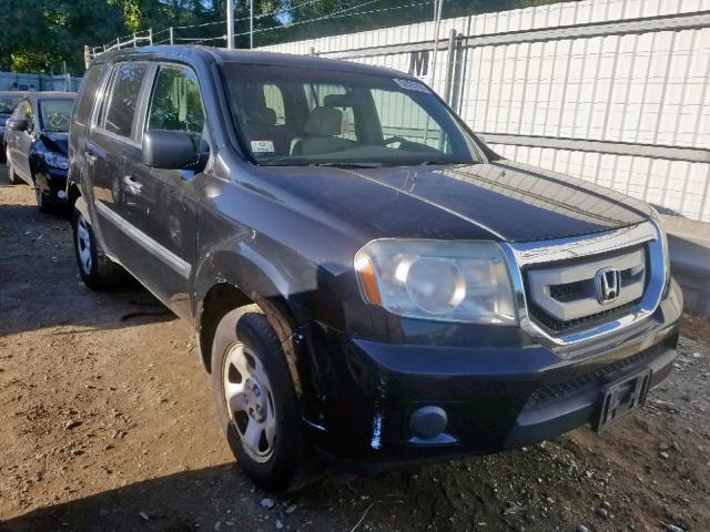 5FNYF4H28AB013046 - 2010 HONDA PILOT LX BLACK photo 1