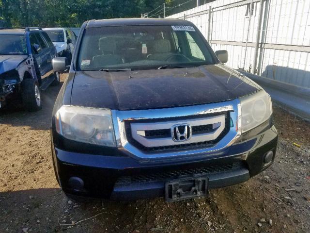 5FNYF4H28AB013046 - 2010 HONDA PILOT LX BLACK photo 9