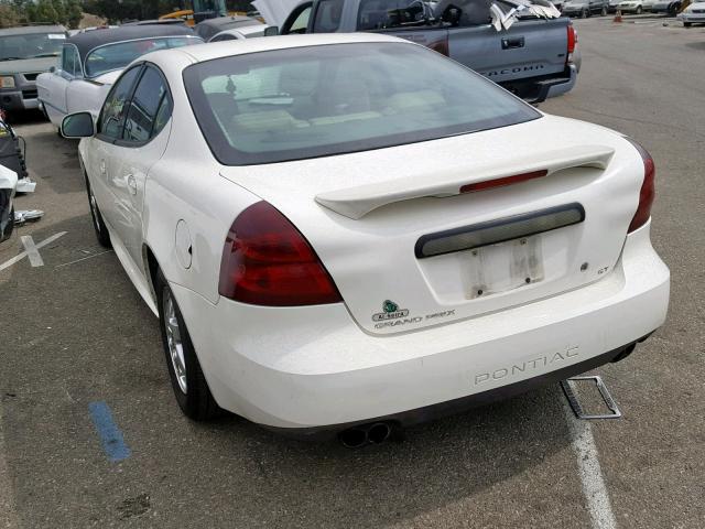 2G2WS522541372254 - 2004 PONTIAC GRAND PRIX WHITE photo 3