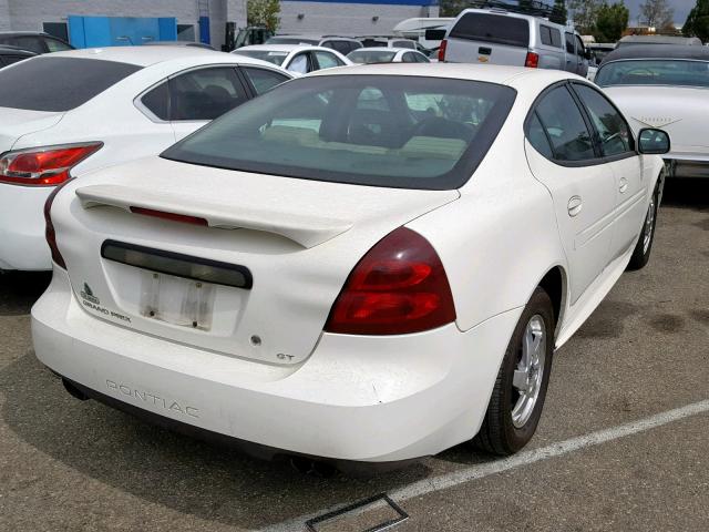 2G2WS522541372254 - 2004 PONTIAC GRAND PRIX WHITE photo 4