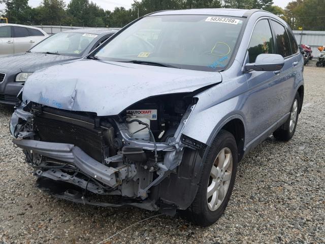 JHLRE48749C023460 - 2009 HONDA CR-V EXL BLUE photo 2