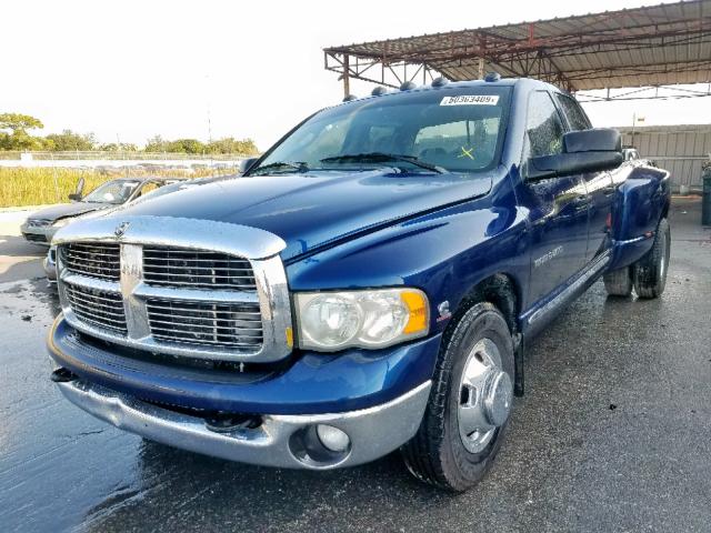 3D7MA48C44G189134 - 2004 DODGE RAM 3500 S BLUE photo 2