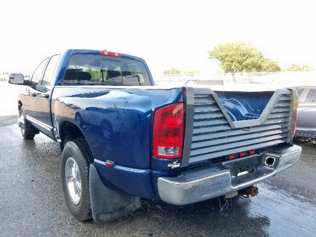 3D7MA48C44G189134 - 2004 DODGE RAM 3500 S BLUE photo 3