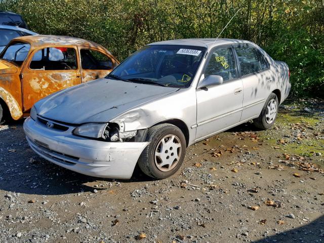 1NXBR12E0XZ157152 - 1999 TOYOTA COROLLA VE SILVER photo 2