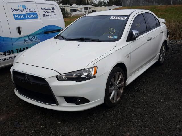 JA32U8FWXDU023113 - 2013 MITSUBISHI LANCER GT WHITE photo 2