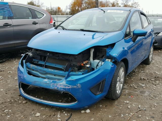 3FADP4BJ7CM150365 - 2012 FORD FIESTA SE BLUE photo 2