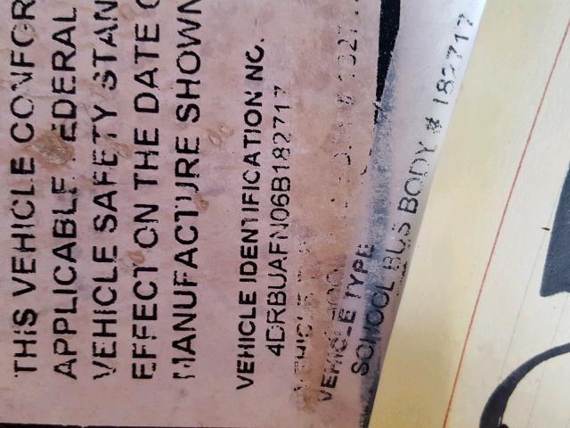 4DRBUAFN06B182717 - 2006 IC CORPORATION 3000 黄色 照片 10