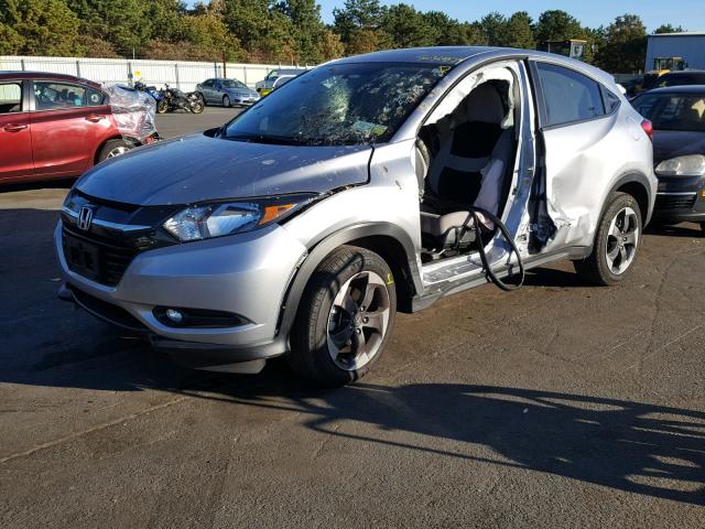 3CZRU6H52JM711951 - 2018 HONDA HR-V EX SILVER photo 2