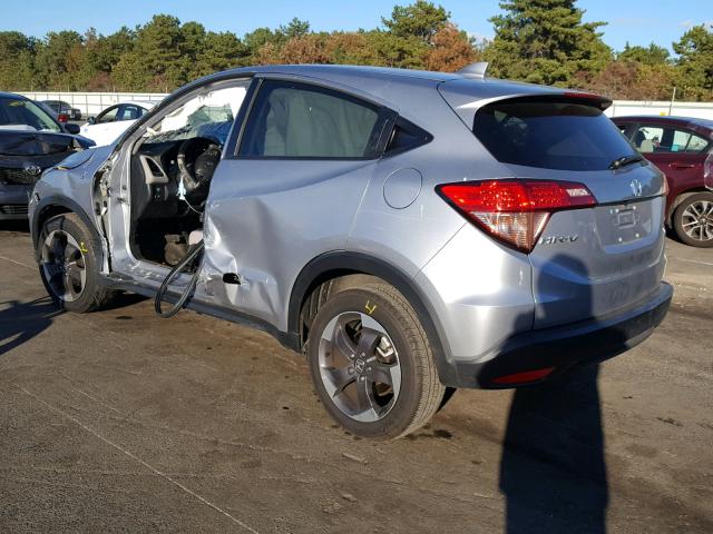 3CZRU6H52JM711951 - 2018 HONDA HR-V EX SILVER photo 3