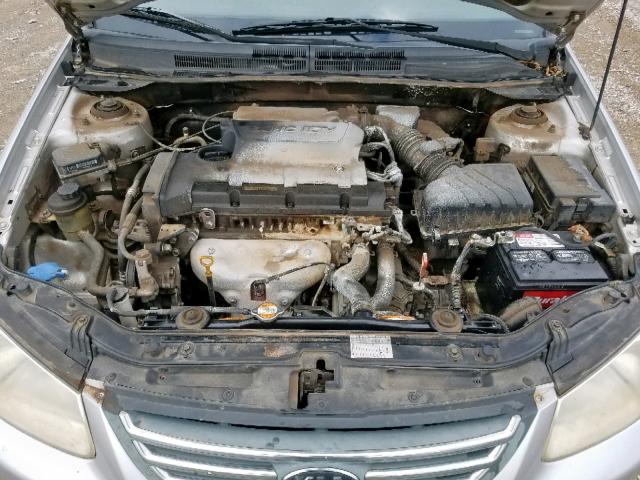 KNAFE121485498674 - 2008 KIA SPECTRA EX SILVER photo 7