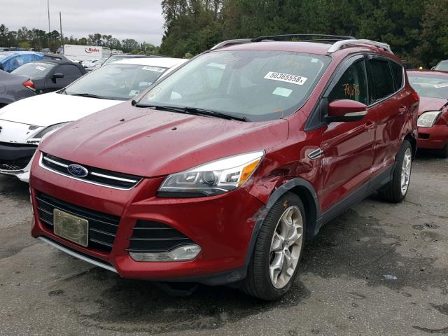 1FMCU0J90DUD32271 - 2013 FORD ESCAPE TIT RED photo 2