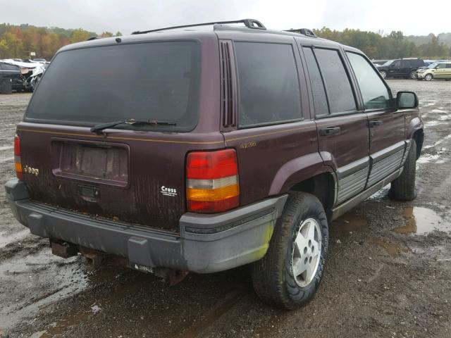 1J4GZ58S8SC567303 - 1995 JEEP GRAND CHER PURPLE photo 4